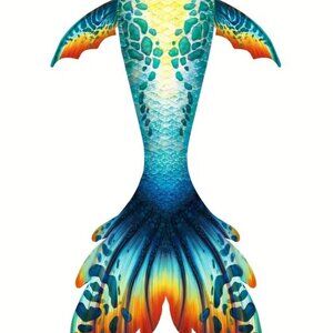 NWT MERMAID TAIL LARGE PERFECT CONDITION SWIMMABLE